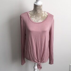 ☀️Sweet Tea’s Women’s Front-tie Top Pink XL